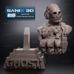 Ghost - Call of Duty (Bust)