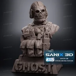 Ghost - Call of Duty (Bust)