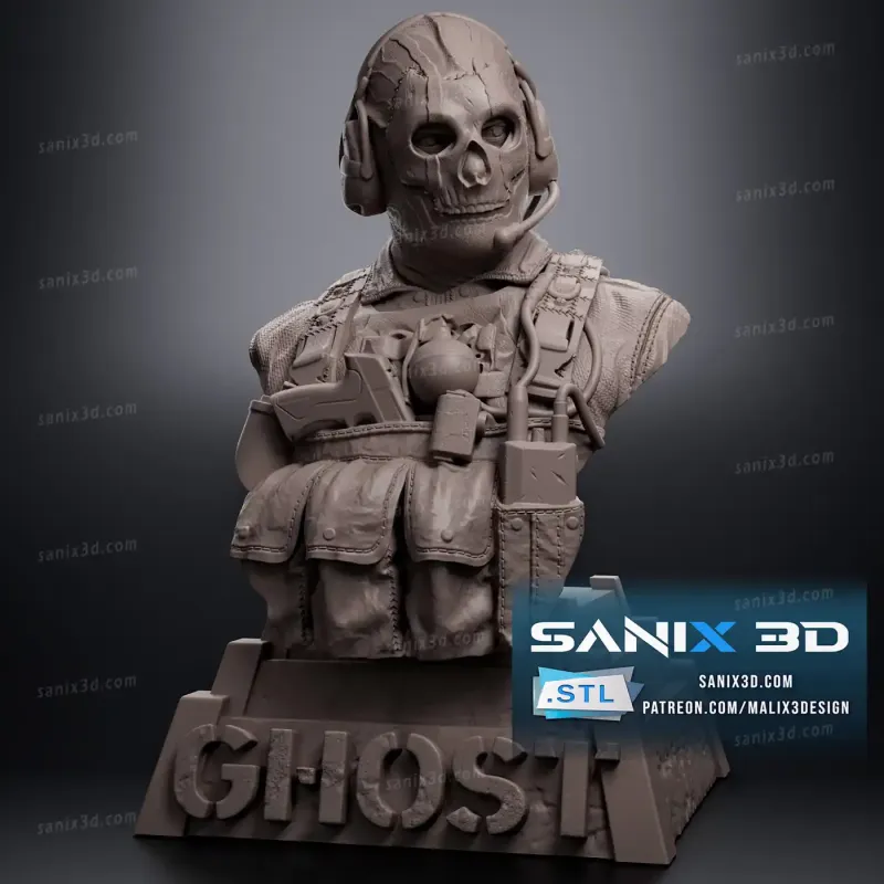 Ghost - Call of Duty (Bust)